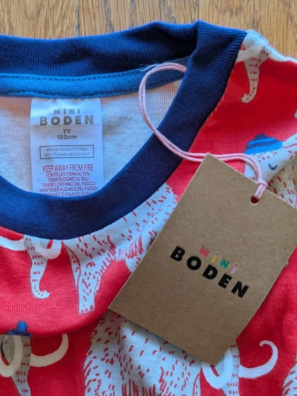 Mini Boden Woolly Mammoth Pajama Set